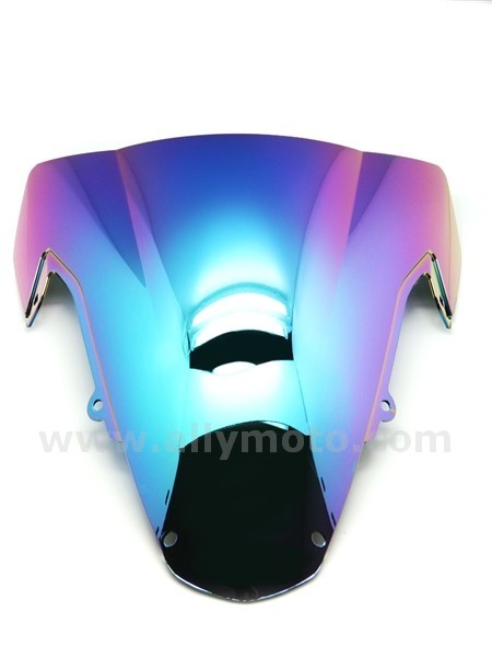 Suzuki GSXR 1000 Iridium Rainbow Double Bubble Windscreen Shield 2003-2004-2 Suzuki GSXR 1000 Iridium Rainbow Double Bubble Windscreen Shield 2003-2004-2